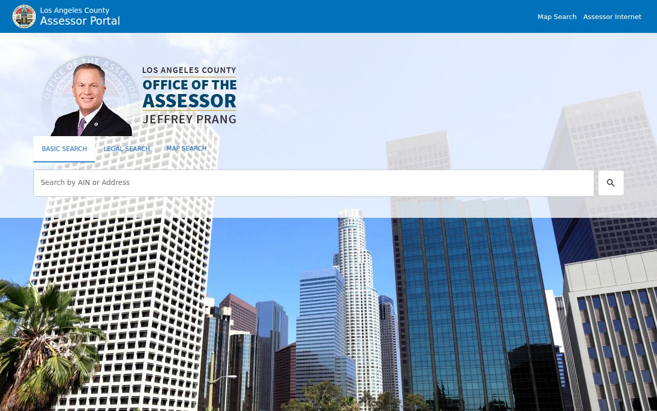 Whittier people search with the Los Angeles County Assessor Portal